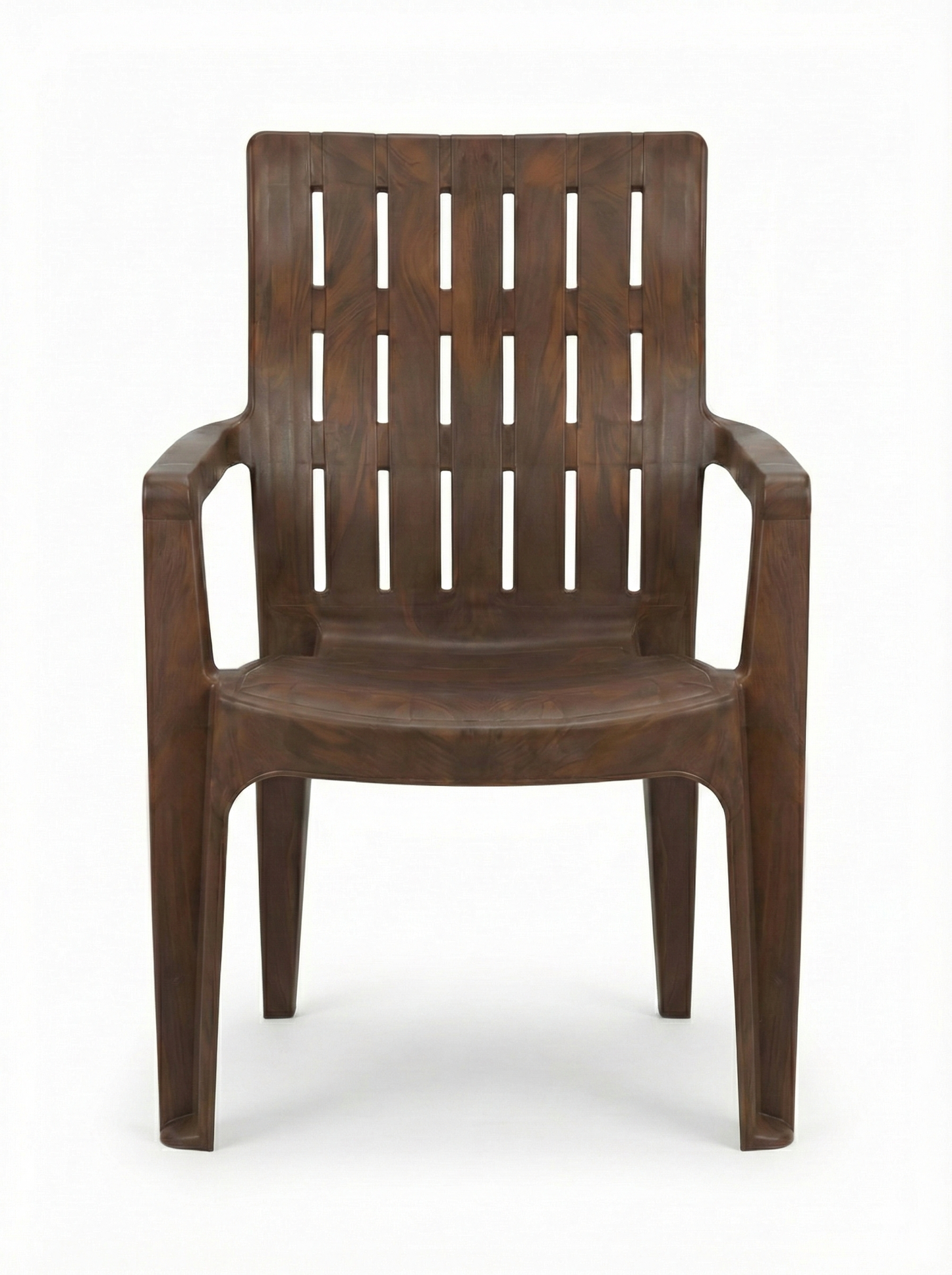 Heavy Duty Brown Plastic Armchair