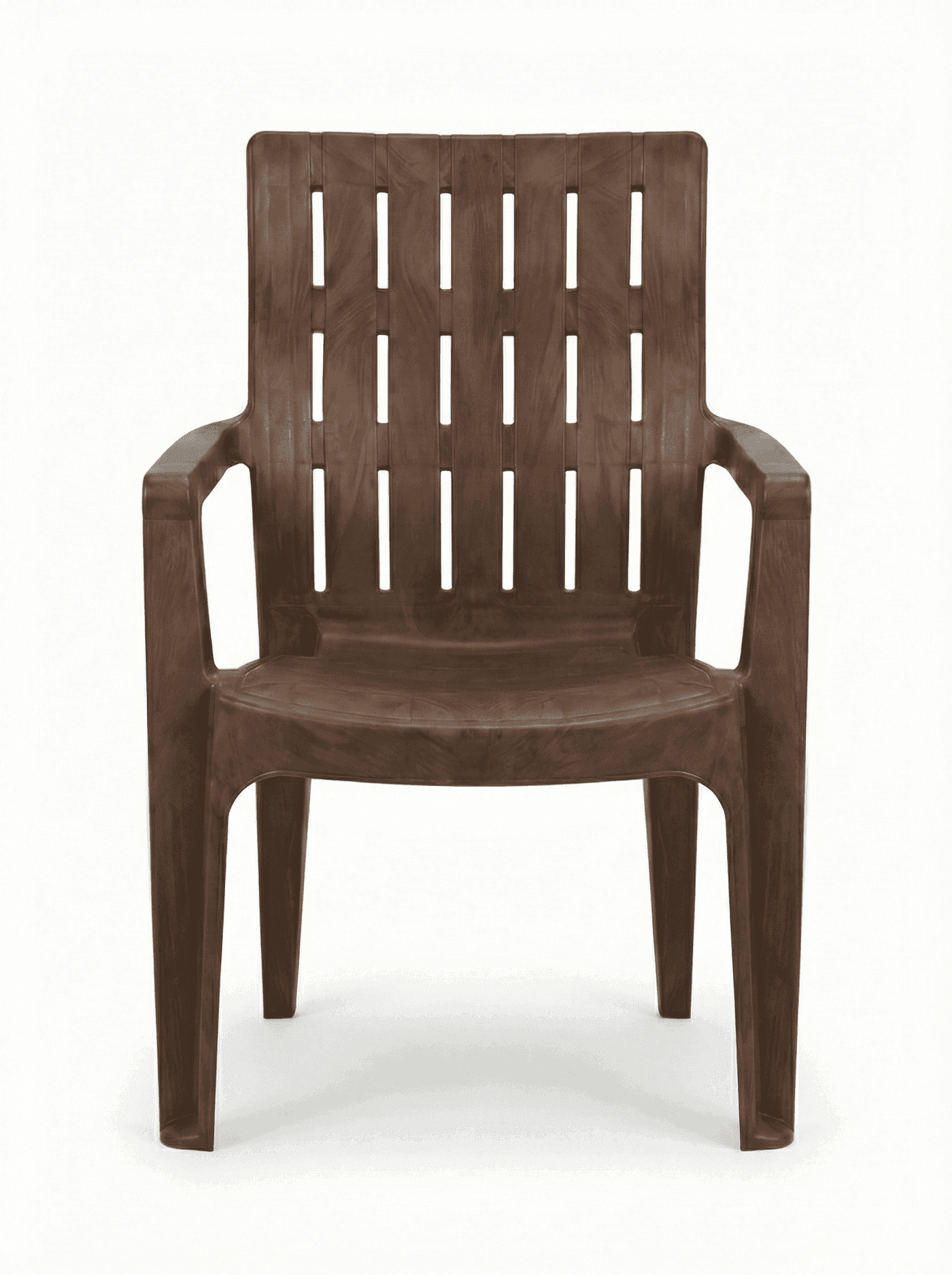 Heavy Duty Brown Plastic Armchair