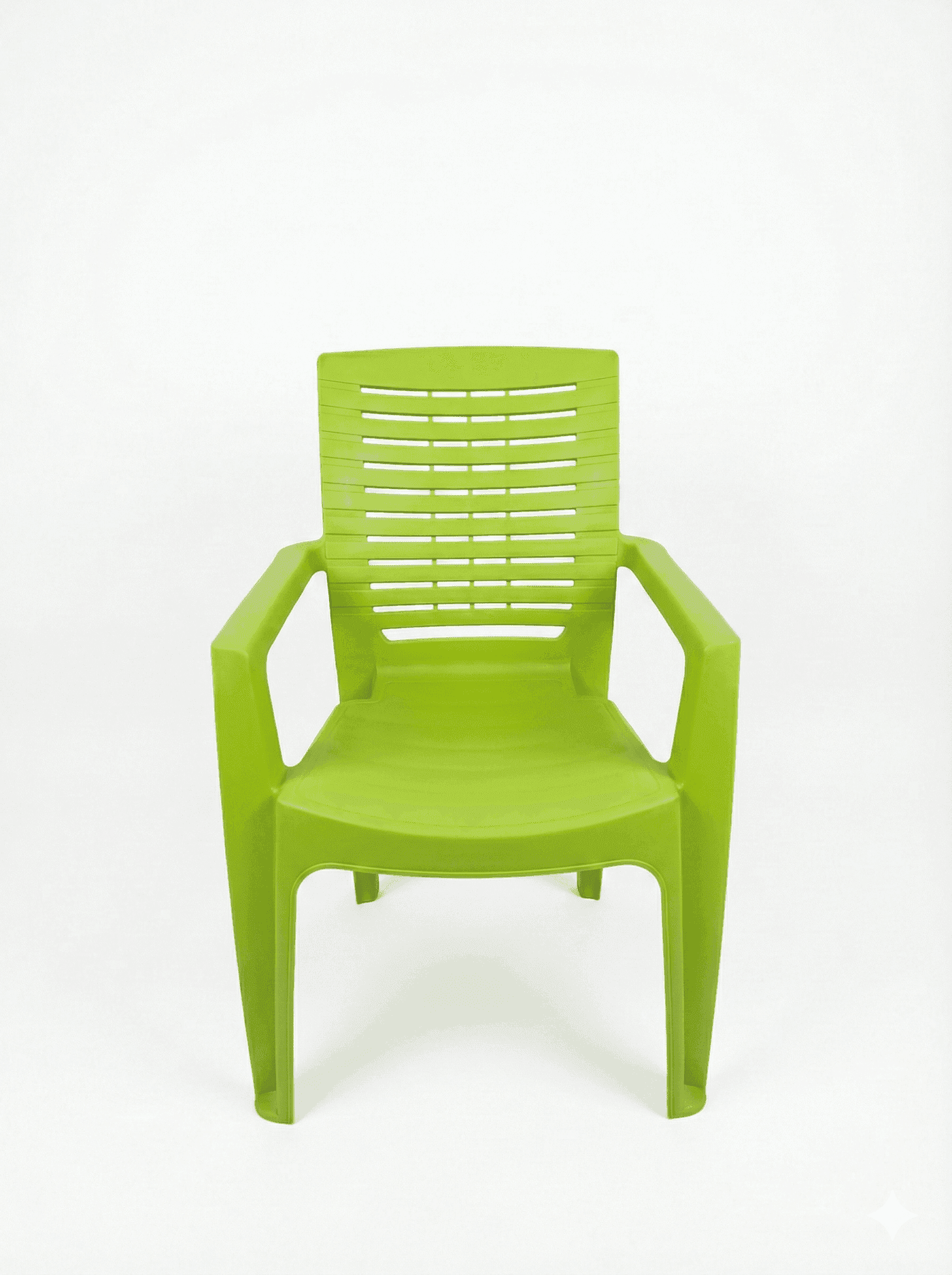 Vibrant Green Garden Plastic Chair