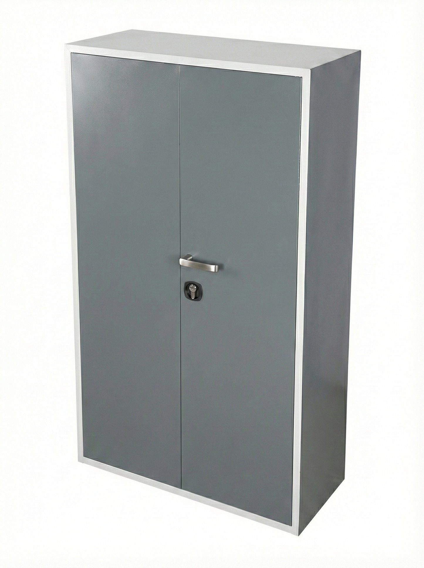Classic Dual-Tone Metal Wardrobe with Locker
