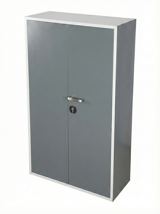 Classic Dual-Tone Metal Wardrobe with Locker
