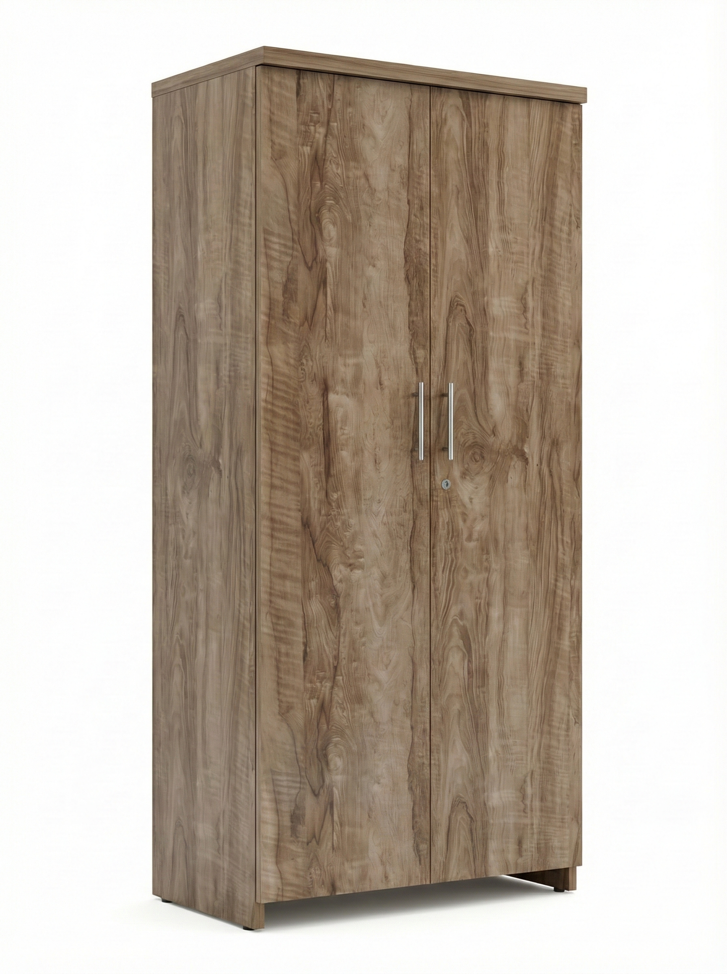 Classic Walnut Finish Wooden Wardrobe