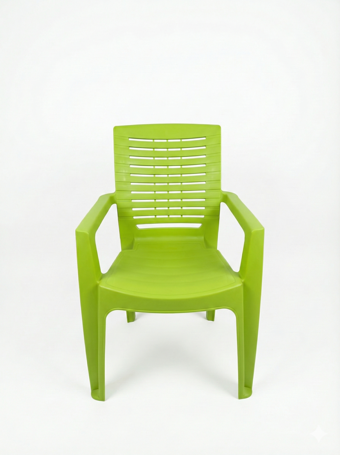 Vibrant Green Garden Plastic Chair