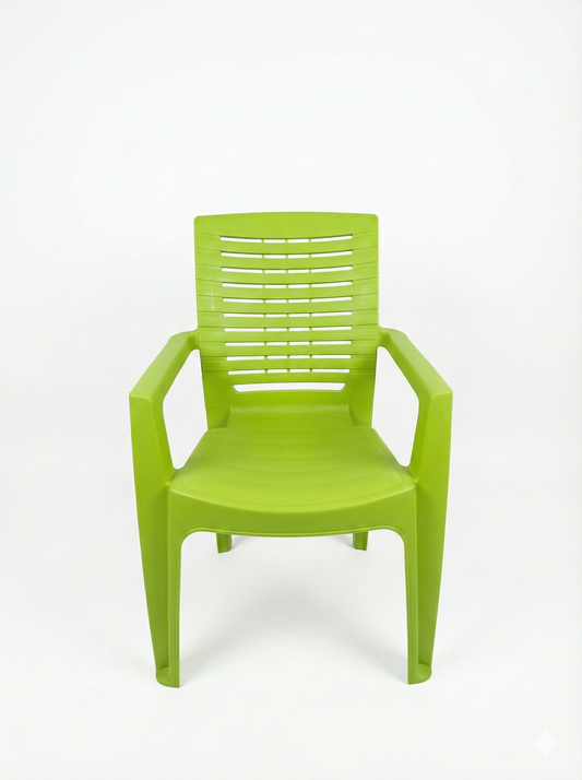 Vibrant Green Garden Plastic Chair