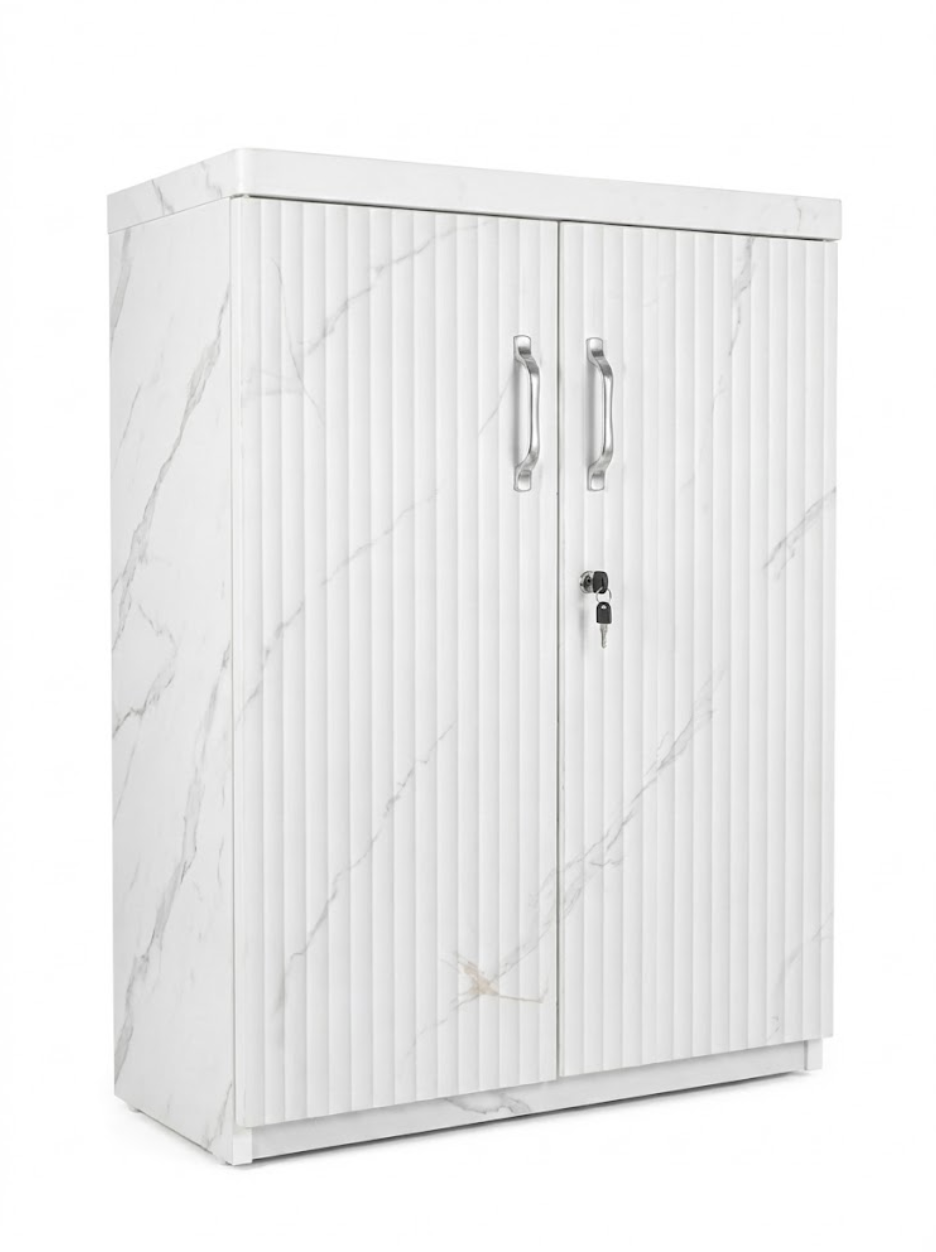 Contemporary White Wooden Cabinet