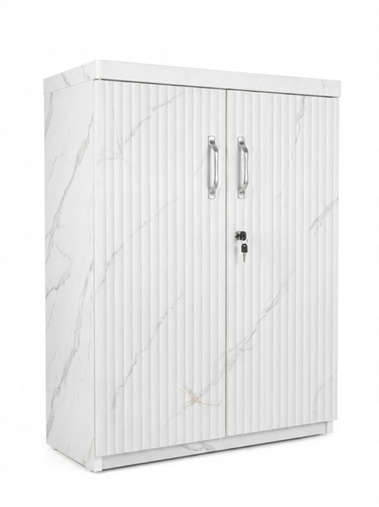 Contemporary White Wooden Cabinet